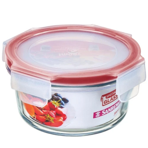 POTE DE VIDRO REDONDO 580ML