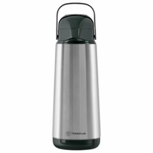 GARRAFA TÉRMICA INOX LÚMINA BOMBA DE PRESSÃO TERMOLAR