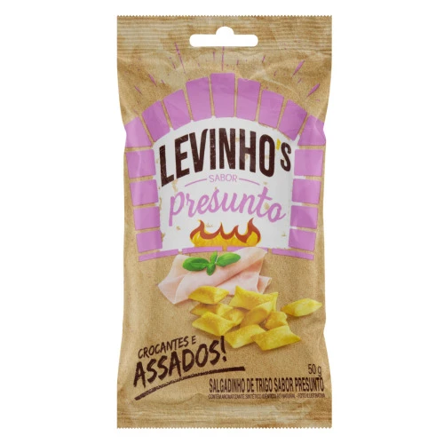 SALGADINHO DE TRIGO PRESUNTO LEVINHOS PACOTE 50G