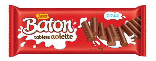 CHOC GAROTO BATON 96G AO LEITE
