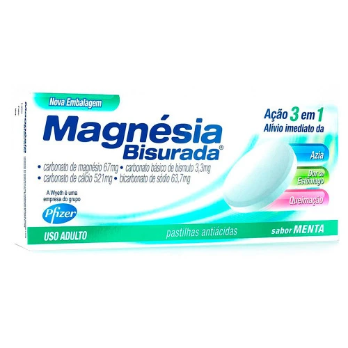 MAGNESIA BISURADA COM 10 PASTILHA