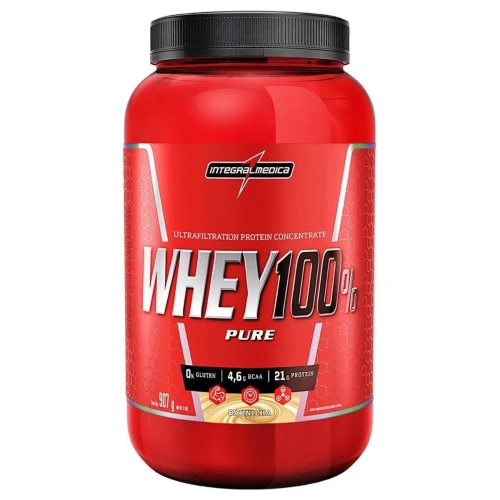 WHEY 100% PURE 907GR - INTEGRALMÉDICA - CHOCOLATE