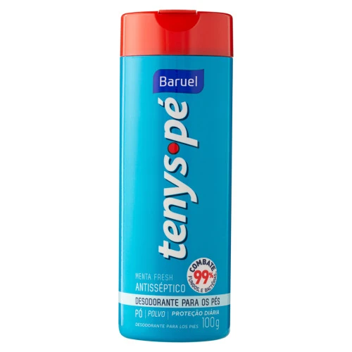 TALCO PARA OS PÉS TENYS PÉ BARUEL EM PÓ ACTION 100G