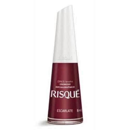 ESMALTE RISQUÉ CREMOSO ESCARLATE 8ML 1 UNIDADE