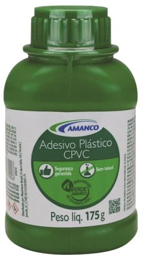 ADESIVO PLÁSTICO CPVC AQ FRASCO COM PINCEL 175G AMANCO