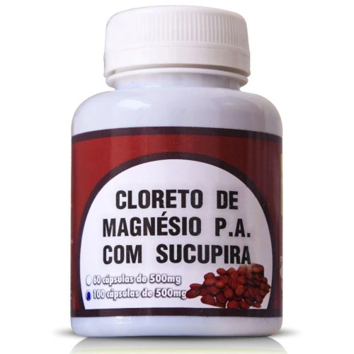 ERVAS BRASILLIS CLORETO DE MAGNESIO P A COM SUCUPIRA 500MG 100CPS