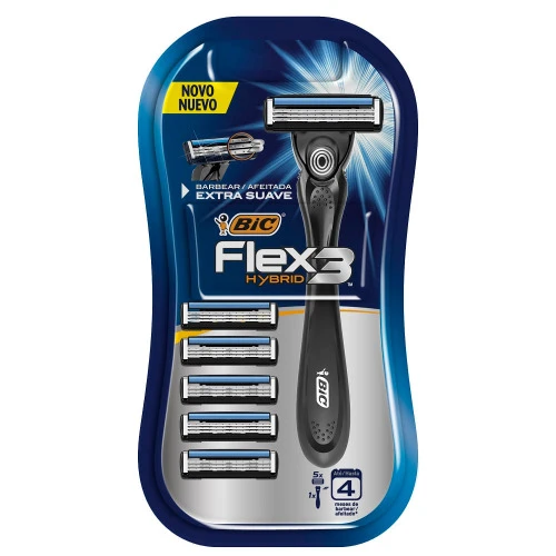 APARELHO BARBEAR BIC FLEX 3 COM 5 HYBRID