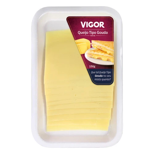 QUEIJO GOUDA FATIADO VIGOR 150G