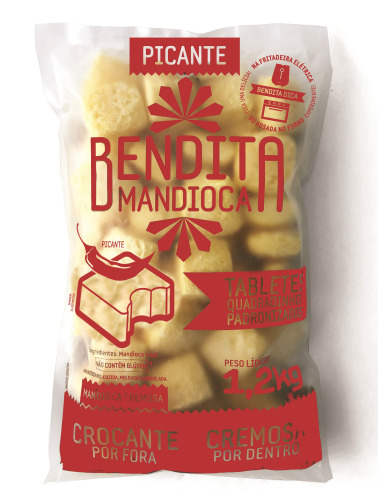 MANDIOCA TABLETE CONGELADA BENDITA PICANTE 1 2K